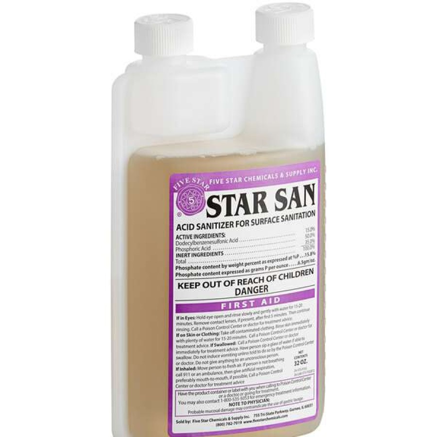 Cleaning Chemicals * | Five Star Chemicals 26-Sts-Fs32-10 Star San High-Foaming Brewery Sanitizer 32 Oz.