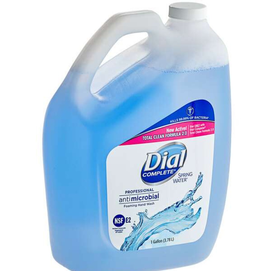 Hand Soap And Sanitizer * | Dial Dial Dia15922 Complete Antibacterial 1 Gallon Spring Water Foaming Hand Wash Refill