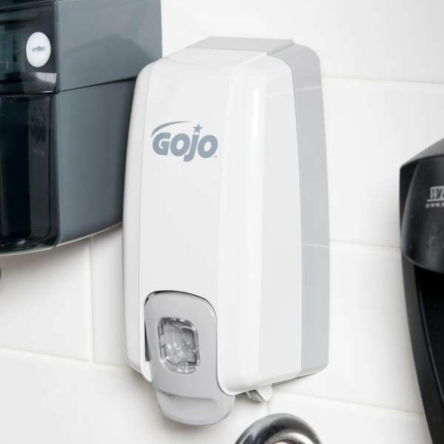 Hand Soap And Sanitizer * | Gojo 2130-06 Nxt 500-1000 Ml Dove Gray Space Saver Manual Hand Soap Dispenser