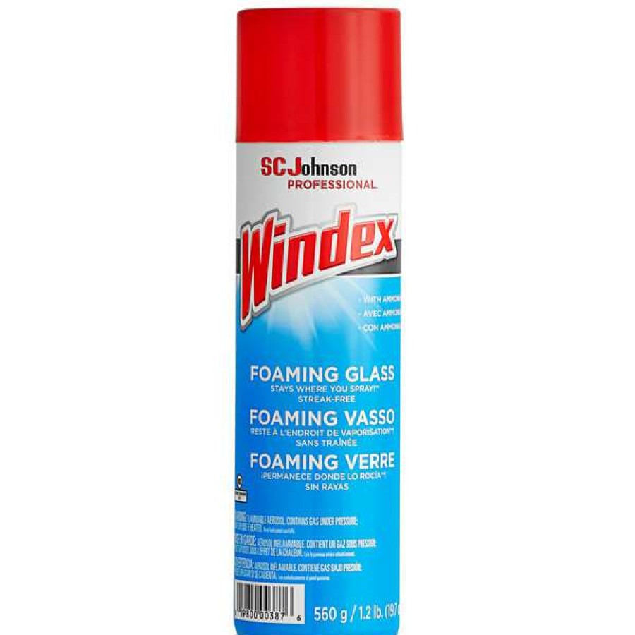 Cleaning Chemicals * | Sc Johnson Windex 333813 19.7 Oz. Aerosol Foaming Glass Cleaner 6/Case