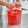 Cleaning Tools & Supplies * | Noble Products 3 Qt. Red Sanitizing Pail