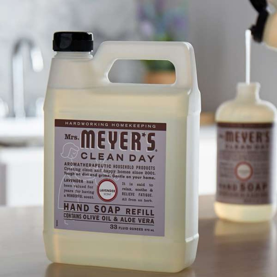 Hand Soap And Sanitizer * | Mrs. Meyer'S Mrs. Meyer'S Clean Day 651318 33 Oz. Lavender Scented Hand Soap Refill 6/Case