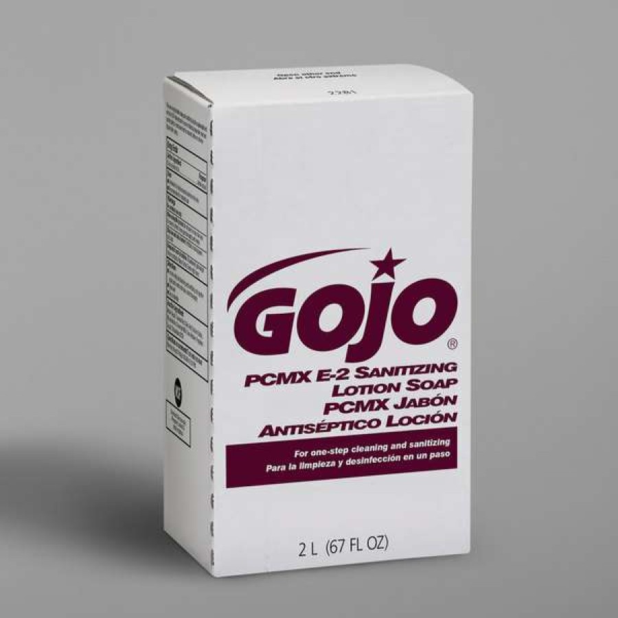 Hand Soap And Sanitizer * | Gojo 2281-04 Nxt E2 2000 Ml Fragrance Free Sanitizing Lotion Hand Soap Refill With Pcmx 4/Case