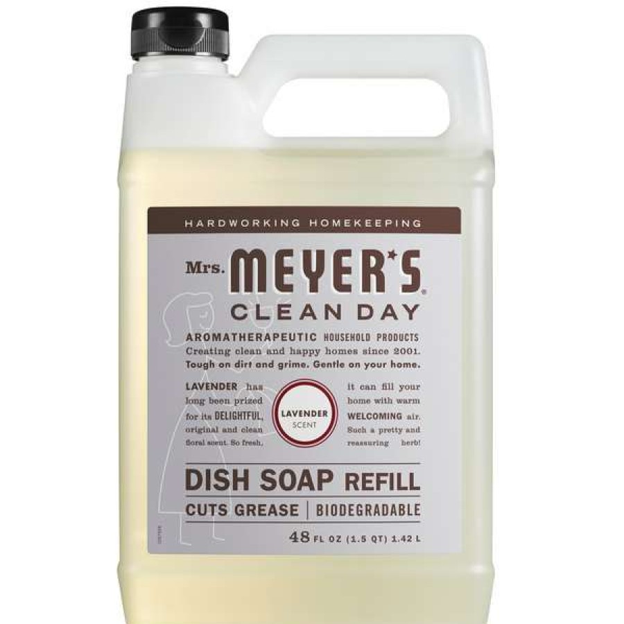 Cleaning Chemicals * | Mrs. Meyer'S Mrs. Meyer'S Clean Day 347543 48 Oz. Lavender Scented Dish Soap Refill 6/Case