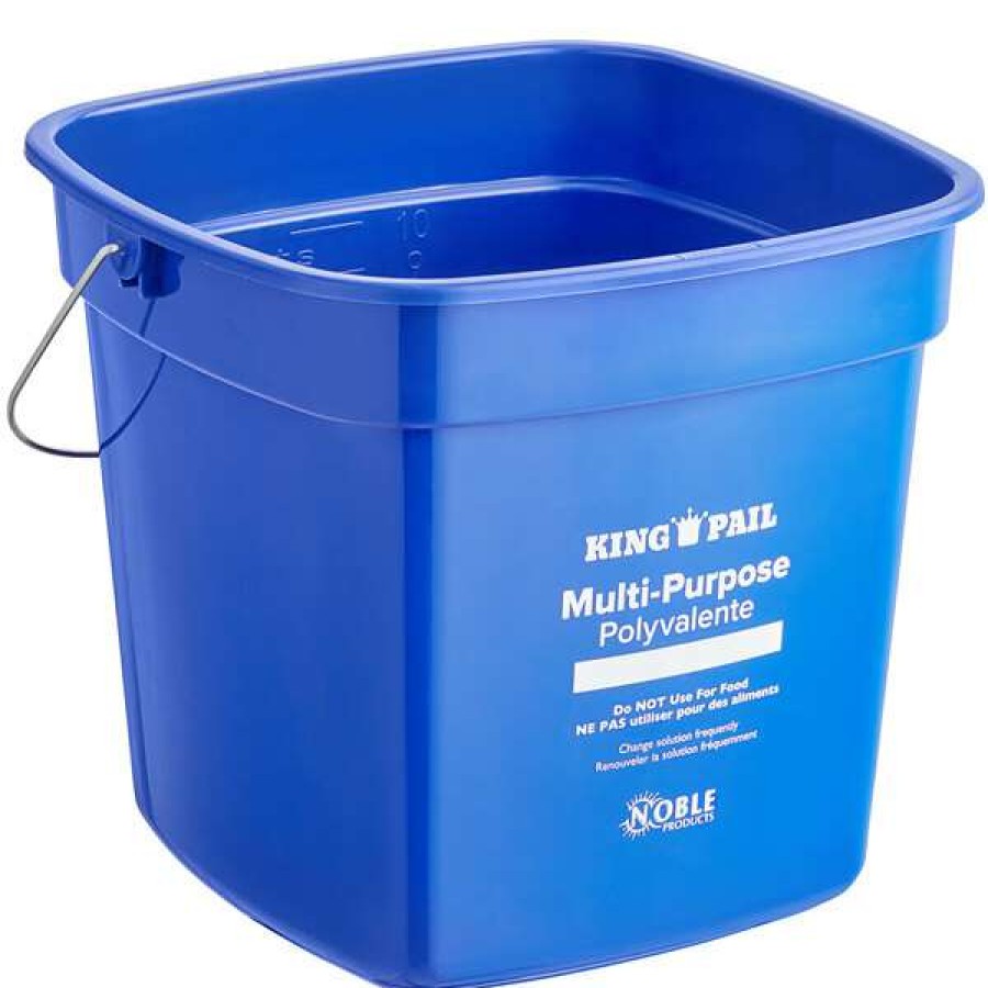 Cleaning Tools & Supplies * | Noble Products King-Pail 10 Qt. Blue Cleaning Pail