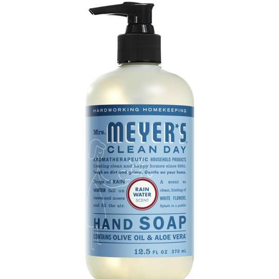 Hand Soap And Sanitizer * | Mrs. Meyer'S Mrs. Meyer'S Clean Day 308451 12.5 Oz. Rainwater Scented Hand Soap With Pump 6/Case