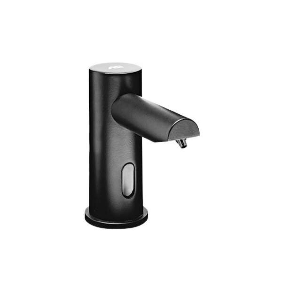 Hand Soap And Sanitizer * | American Specialties, Inc. Ez Fill 10-0390-6-1Ac-41 Top Fill Multi-Feed Matte Black Liquid Soap Dispenser With Remote Ac Powered 6/Pack