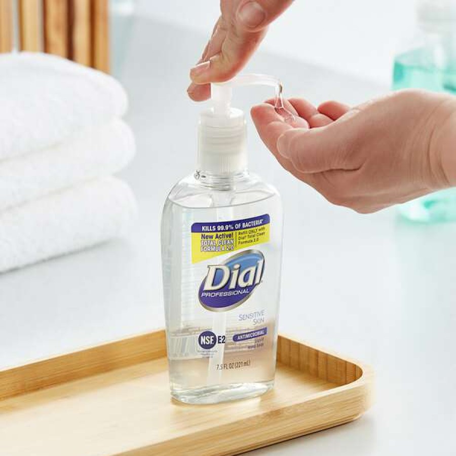 Hand Soap And Sanitizer * | Dial Dial Dia82834 Professional 7.5 Oz. Sensitive Skin Antibacterial Liquid Hand Soap