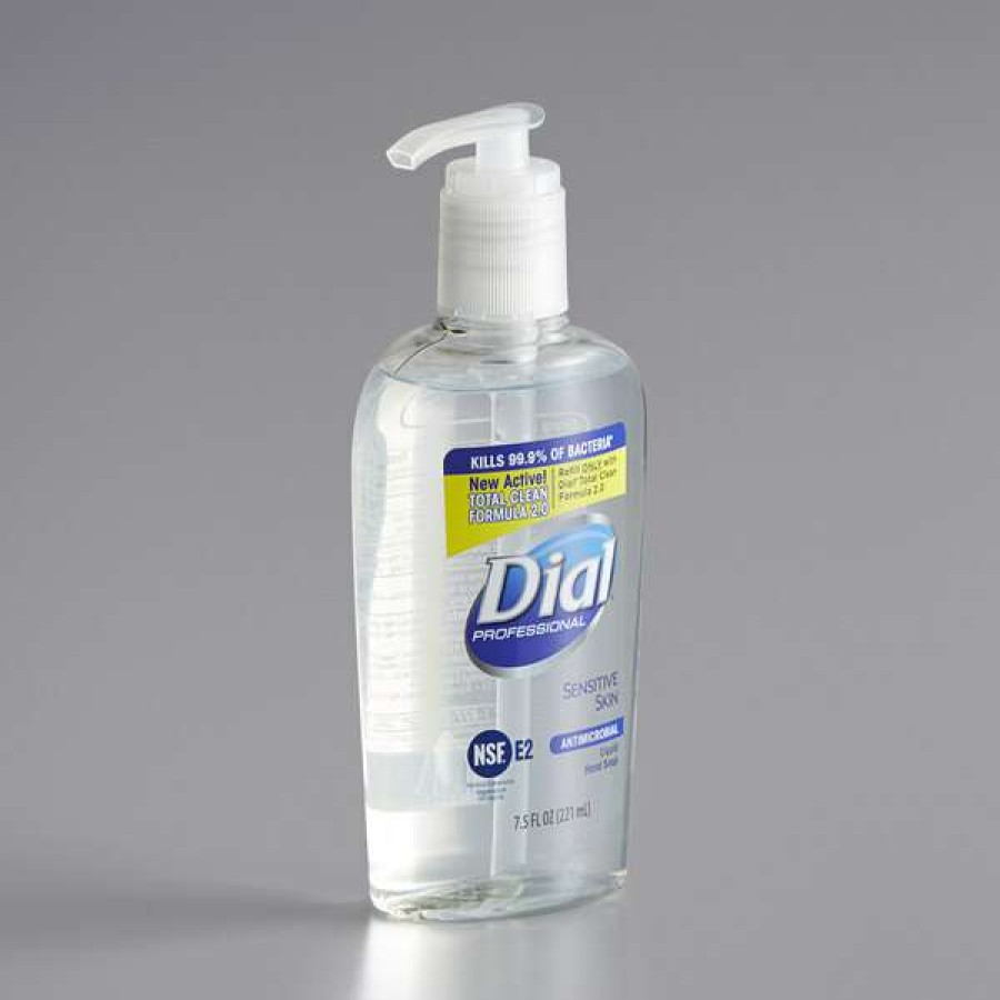 Hand Soap And Sanitizer * | Dial Dial Dia82834 Professional 7.5 Oz. Sensitive Skin Antibacterial Liquid Hand Soap