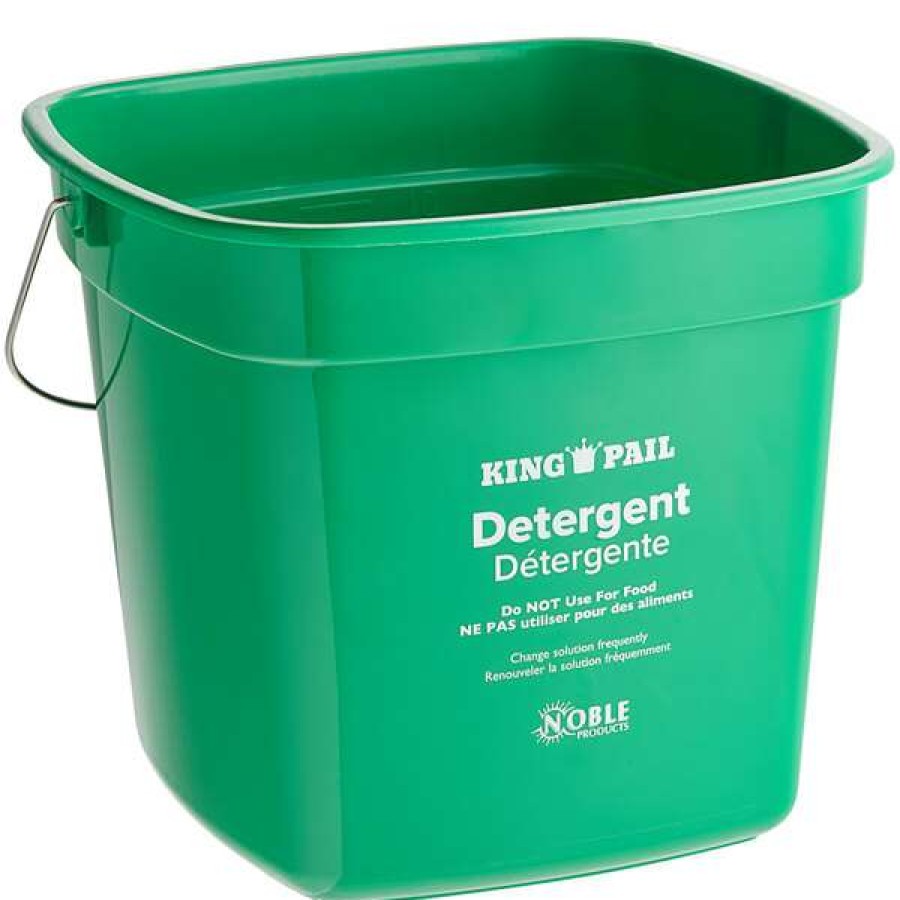 Cleaning Tools & Supplies * | Noble Products King-Pail 10 Qt. Green Detergent Pail