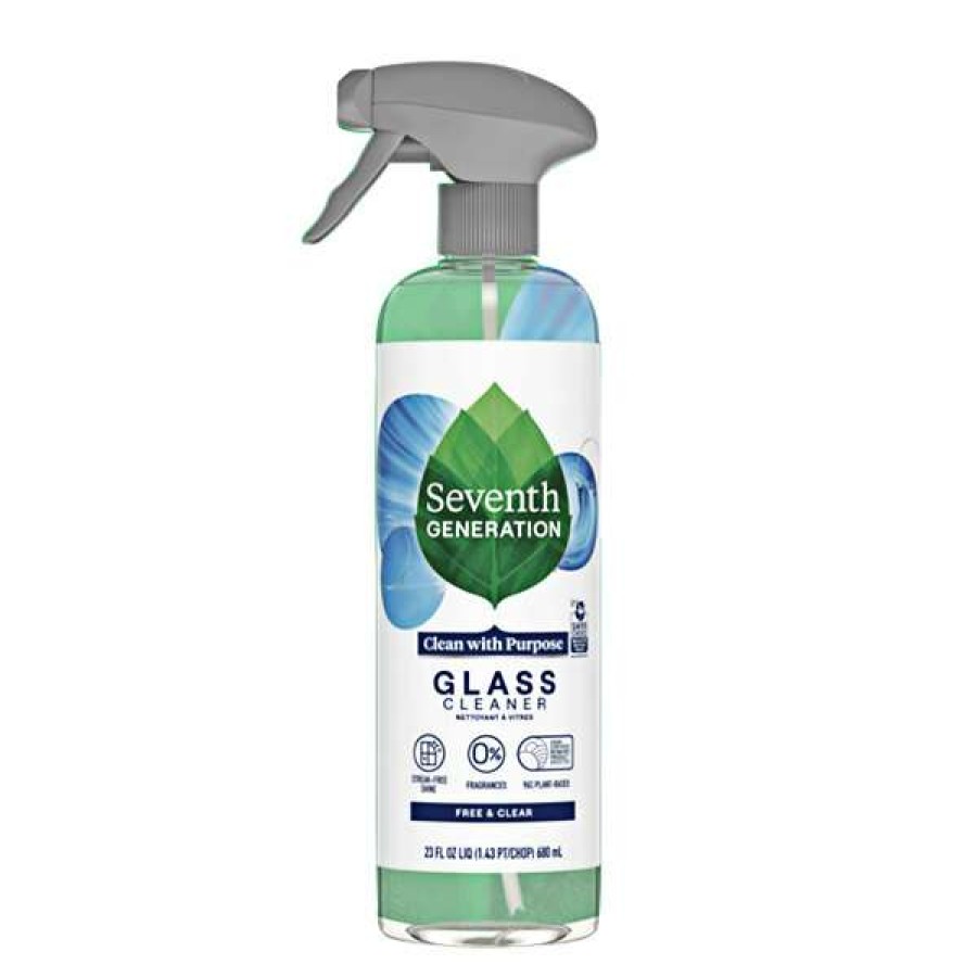 Cleaning Chemicals * | Seventh Generation 44711 Free & Clear 23 Oz. Glass And Surface Cleaner