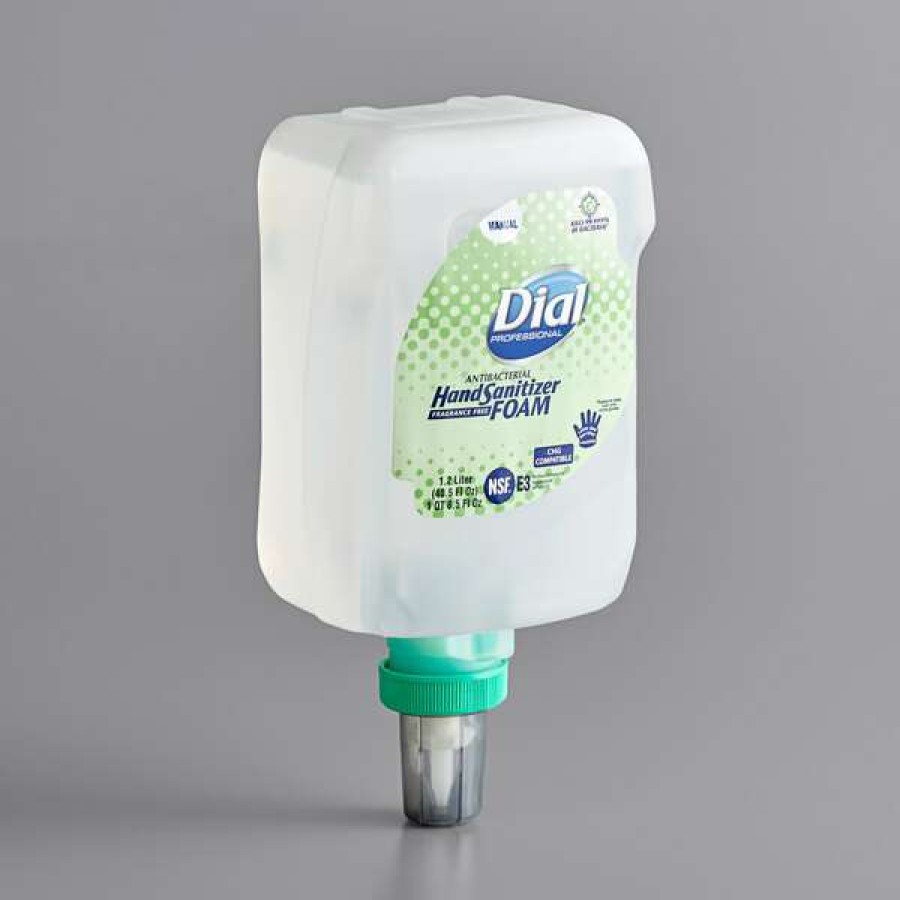 Hand Soap And Sanitizer * | Dial Dial Dia19038 Fit Universal Manual Antibacterial 1.2 Liter Foam Hand Sanitizer Refill