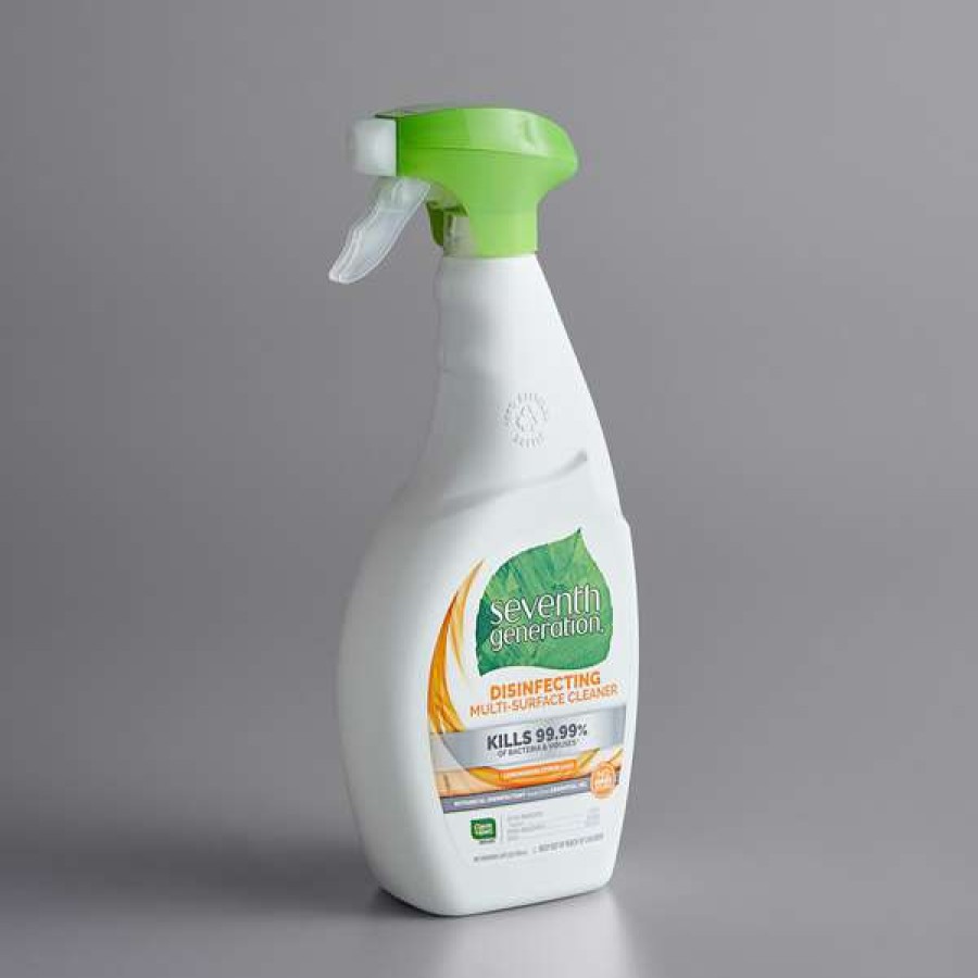 Cleaning Chemicals * | Seventh Generation 22810 26 Oz. Lemongrass Citrus Disinfecting Multi-Surface Cleaner Spray 8/Case