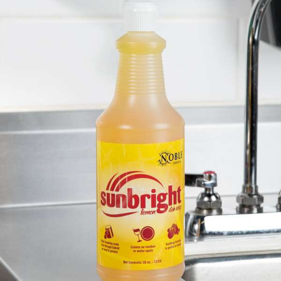 Cleaning Chemicals * | Noble Chemical Sunbright 1 Qt. / 32 Oz. Liquid Dish Soap 12/Case