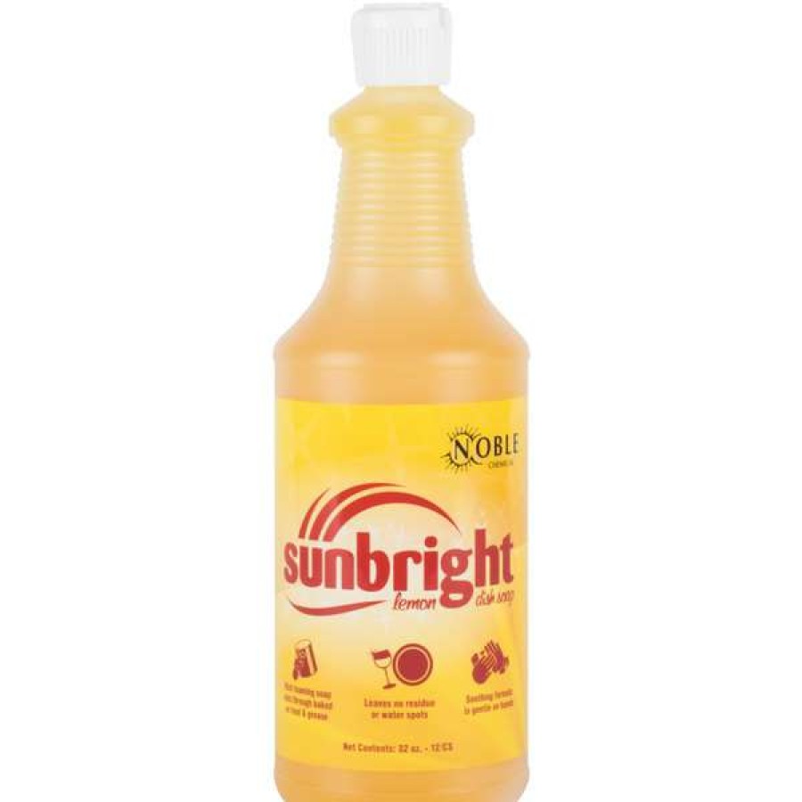 Cleaning Chemicals * | Noble Chemical Sunbright 1 Qt. / 32 Oz. Liquid Dish Soap 12/Case