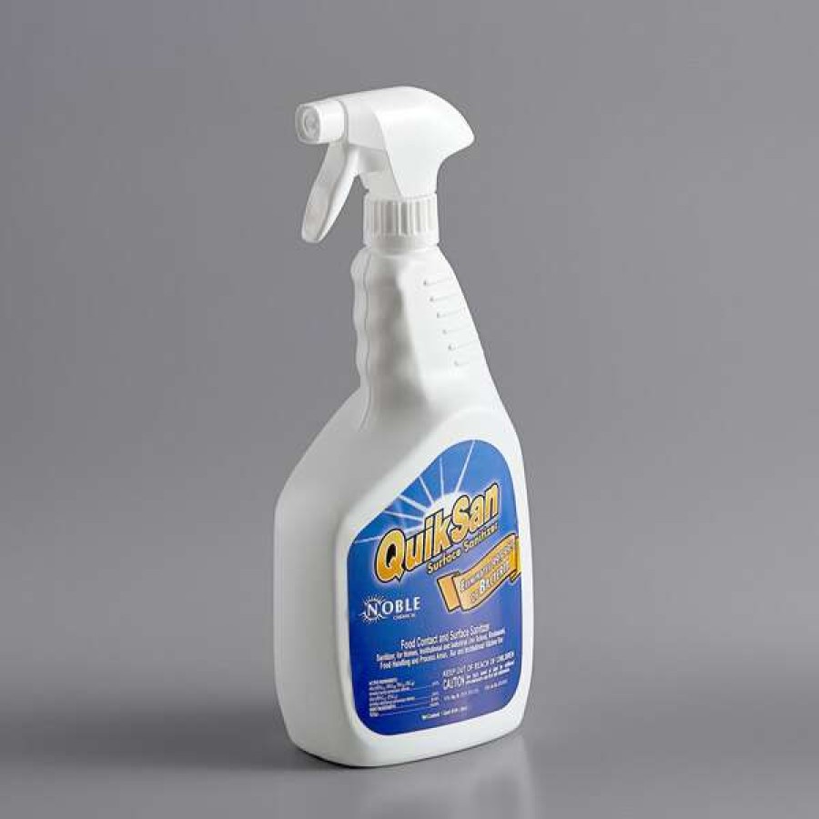 Cleaning Chemicals * | Noble Chemical 1 Qt. / 32 Oz. Quiksan Food Contact Surface Sanitizer