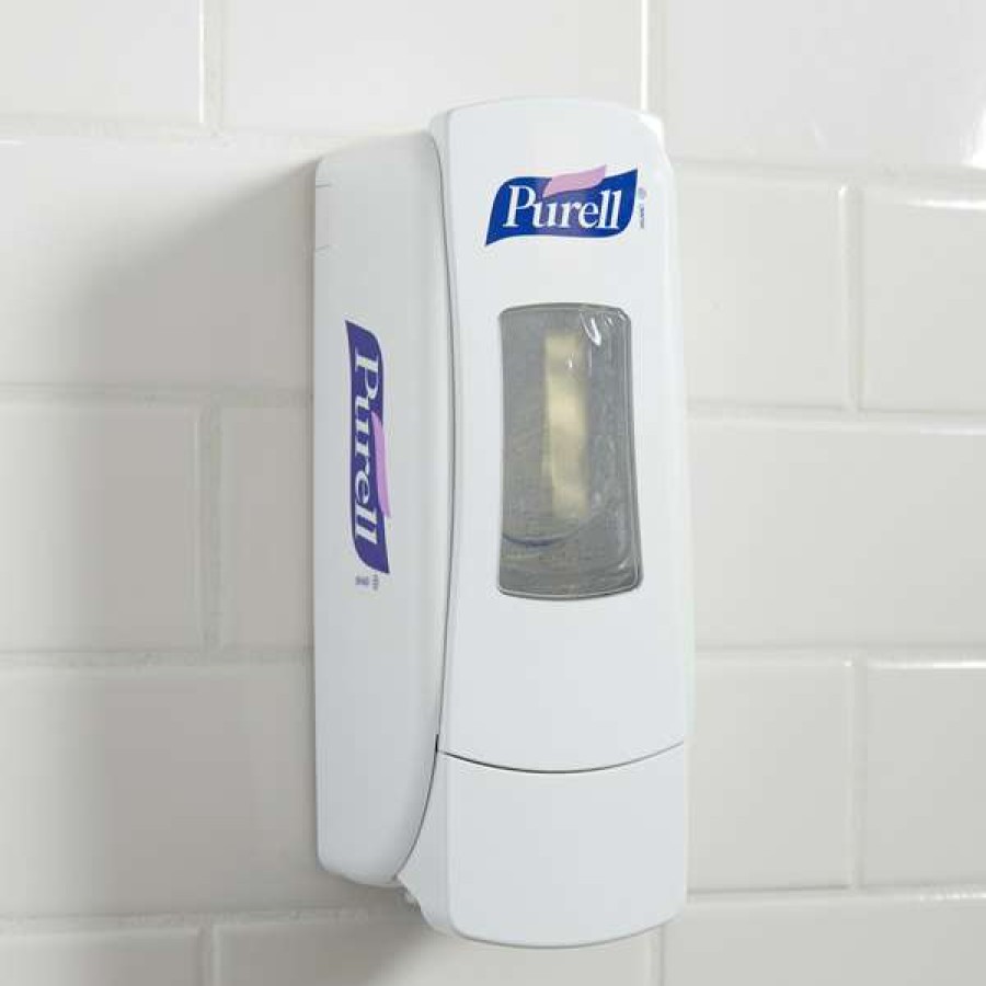 Hand Soap And Sanitizer * | Purell 8720-06 Adx-7 700 Ml White Manual Hand Sanitizer Dispenser