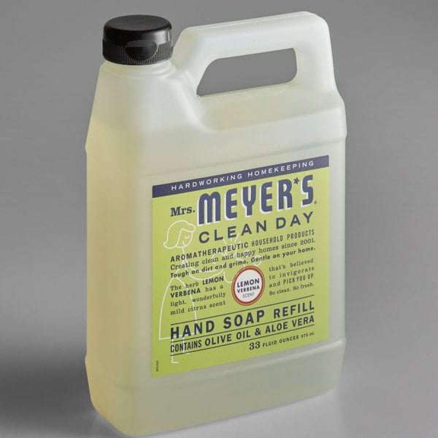 Hand Soap And Sanitizer * | Mrs. Meyer'S Mrs. Meyer'S Clean Day 651327 33 Oz. Lemon Verbena Scented Hand Soap Refill 6/Case