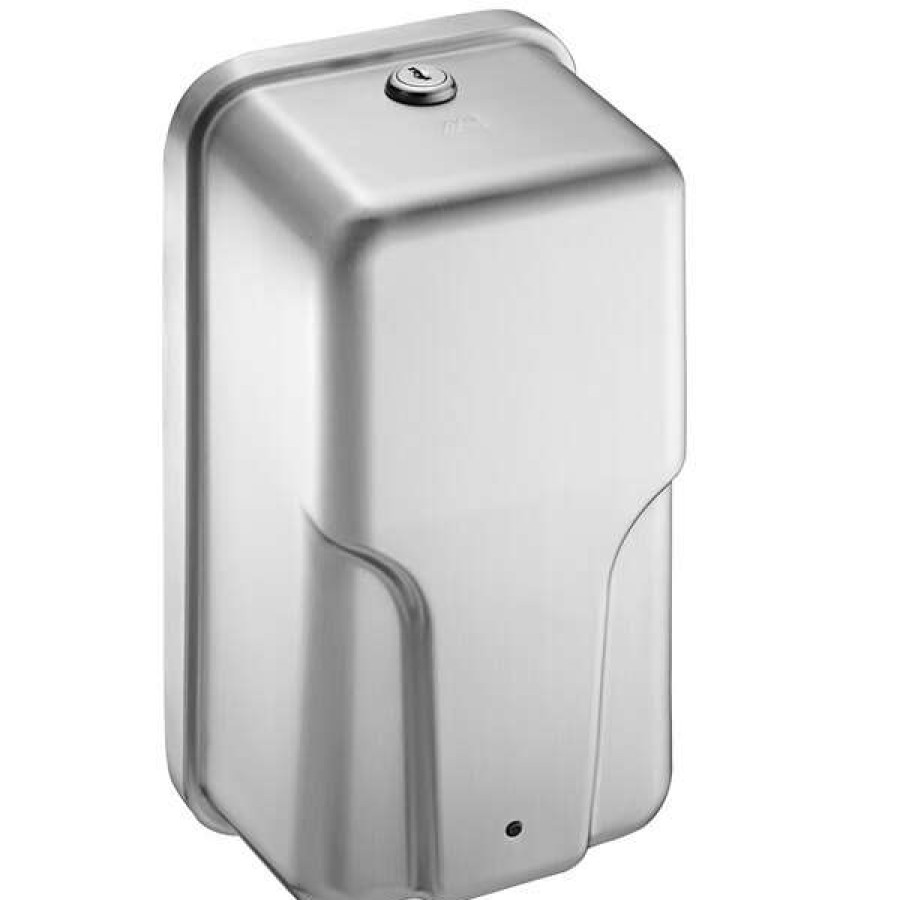 Hand Soap And Sanitizer * | American Specialties, Inc. Roval 10-20364 33.8 Oz. Stainless Steel Automatic Liquid Soap / Sanitizer Dispenser