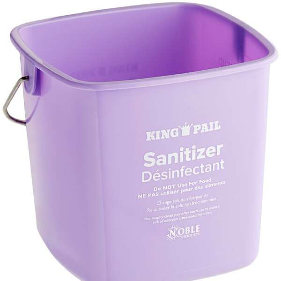 Cleaning Tools & Supplies * | Noble Products King-Pail 3 Qt. Purple Allergen-Free Sanitizing Pail