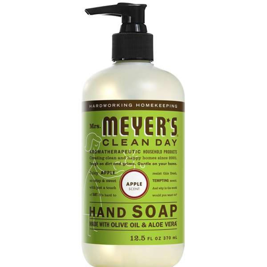 Hand Soap And Sanitizer * | Mrs. Meyer'S Mrs. Meyer'S Clean Day 326126 12.5 Oz. Apple Scented Hand Soap With Pump 6/Case