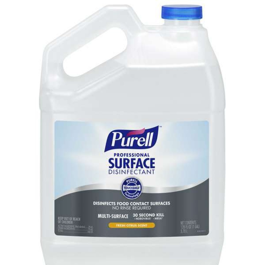 Cleaning Chemicals * | Purell Purell 4342-04 1 Gallon / 128 Oz. Fresh Citrus Professional Surface Disinfectant 4/Case