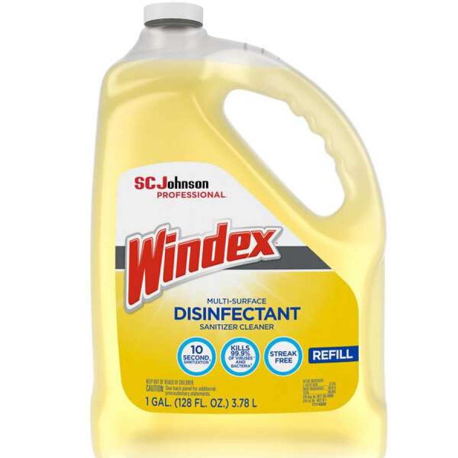 Cleaning Chemicals * | Sc Johnson Windex 682265 1 Gallon Multi-Surface Disinfectant / Sanitizer