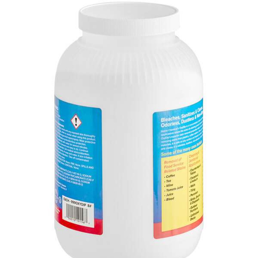 Cleaning Chemicals * | 8 Lb. / 128 Oz. Noble Chemical Oxy Dip Bleach Presoak And Destainer 4/Case