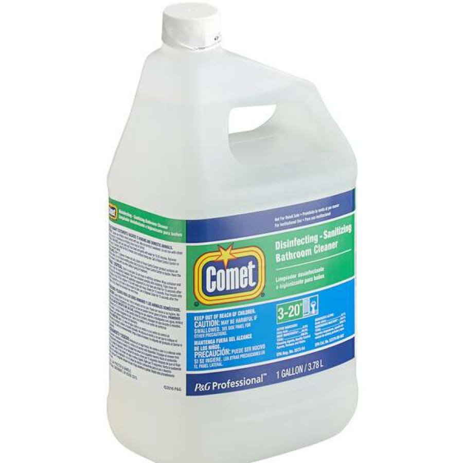 Cleaning Chemicals * | Comet 22570 Disinfecting / Sanitizing Bathroom Cleaner Ready-To-Use Refill 1 Gallon