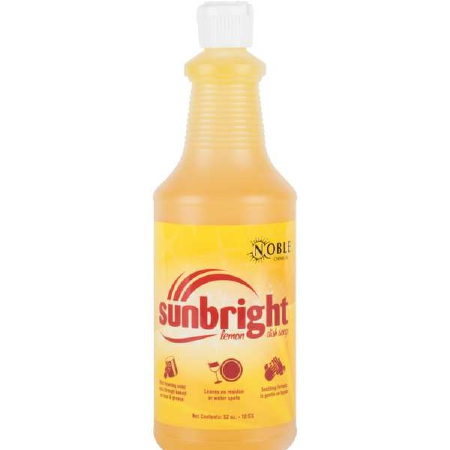 Cleaning Chemicals * | Noble Chemical Sunbright 1 Qt. / 32 Oz. Liquid Dish Soap