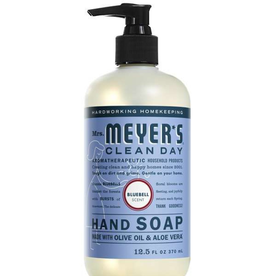 Hand Soap And Sanitizer * | Mrs. Meyer'S Mrs. Meyer'S Clean Day 662048 12.5 Oz. Blue Bell Scented Hand Soap With Pump 6/Case