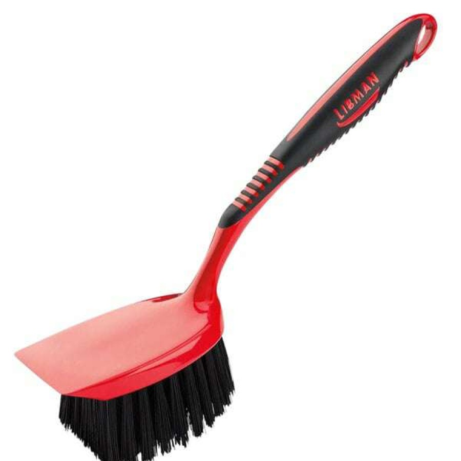 Cleaning Tools & Supplies * | The Libman Company Libman 524 Red Short Handle Utility Brush 6/Pack