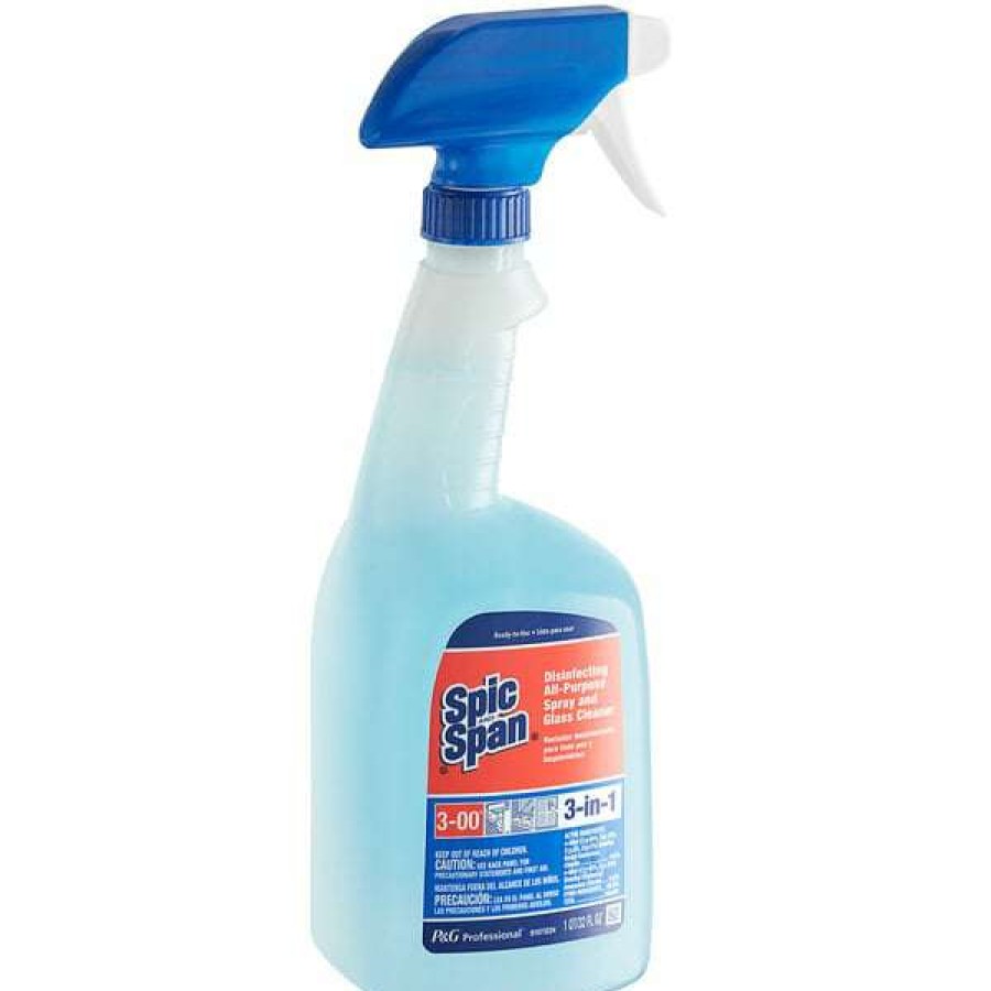 Cleaning Chemicals * | Spic And Span 58775 Disinfecting, All-Purpose, & Glass Cleaner Ready-To-Use With Foil Seal Bottle 32 Oz 8/Case