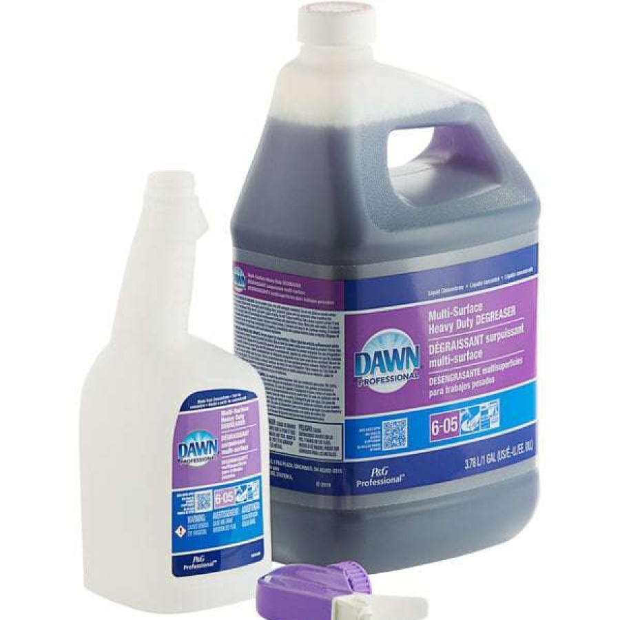 Cleaning Chemicals * | Dawn Professional Dawn Professional 14501 1 Gallon / 128 Oz. Multi Surface Heavy Duty Degreaser Concentrate 4/Case