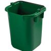 Cleaning Tools & Supplies * | Rubbermaid 1857377 5 Qt. Green Heavy Duty Pail