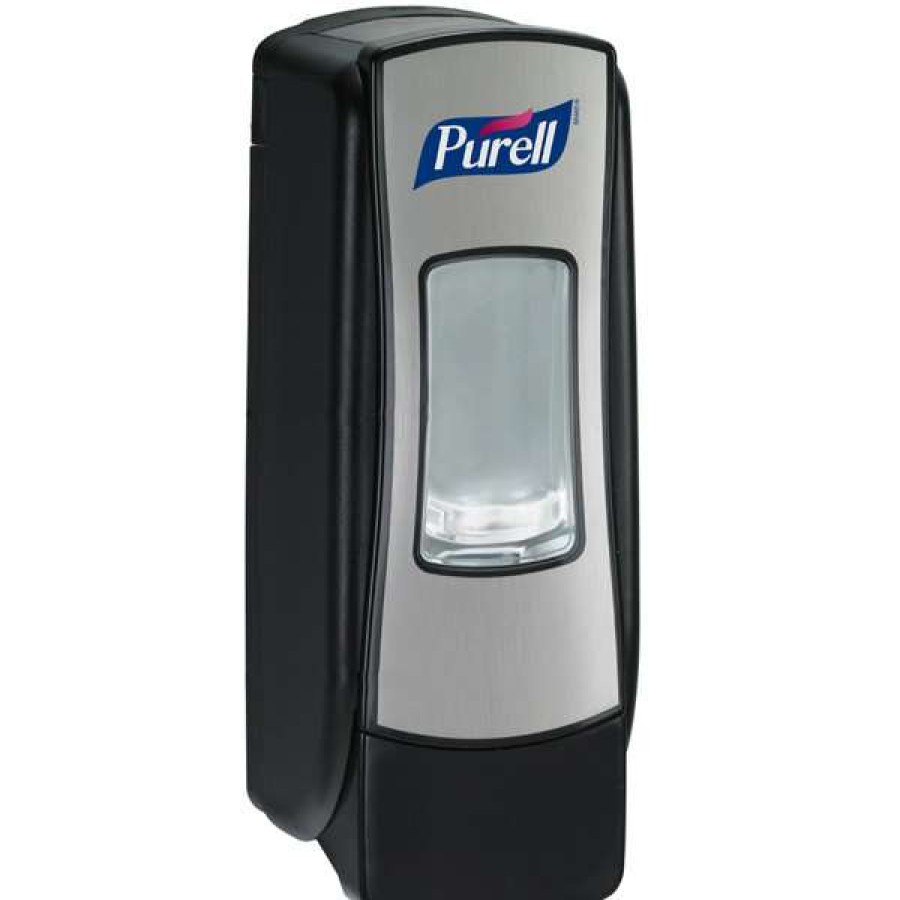 Hand Soap And Sanitizer * | Purell 8728-06 Adx-7 Brushed Chrome / Black 700 Ml Dispenser