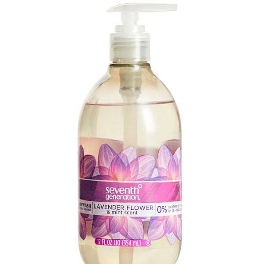 Hand Soap And Sanitizer * | Seventh Generation 22926 Purely Clean 12 Oz. Lavender Flower & Mint Hand Soap 8/Case