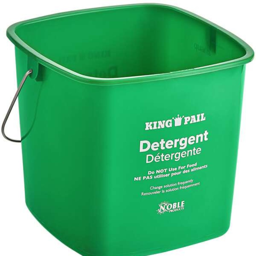 Cleaning Tools & Supplies * | Noble Products 6 Qt. Green Cleaning Pail