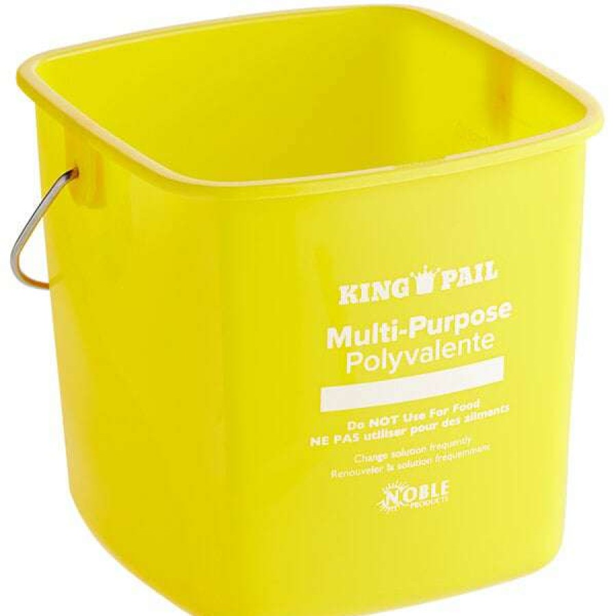 Cleaning Tools & Supplies * | Noble Products King-Pail 3 Qt. Yellow Cleaning Pail