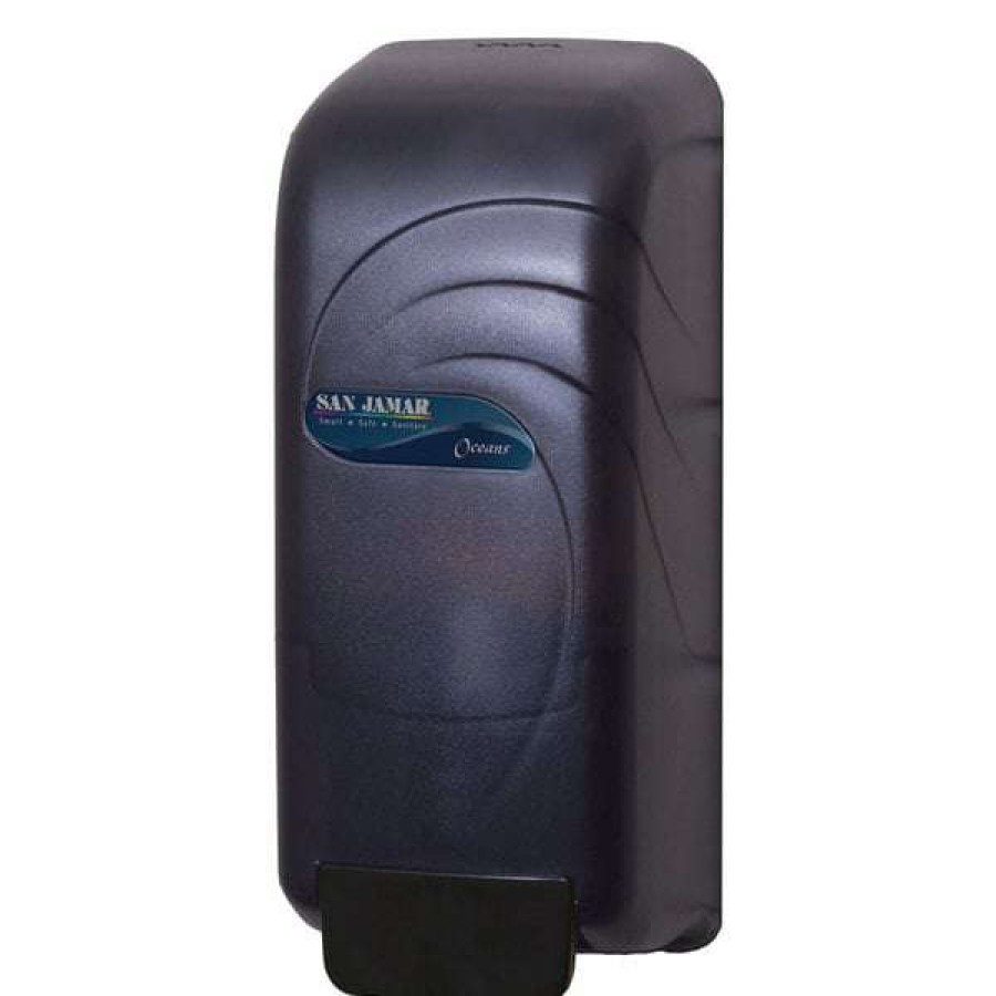 Hand Soap And Sanitizer * | San Jamar S890Tbk Oceans 800 Ml Soap / Hand Sanitizer Dispenser Black Pearl