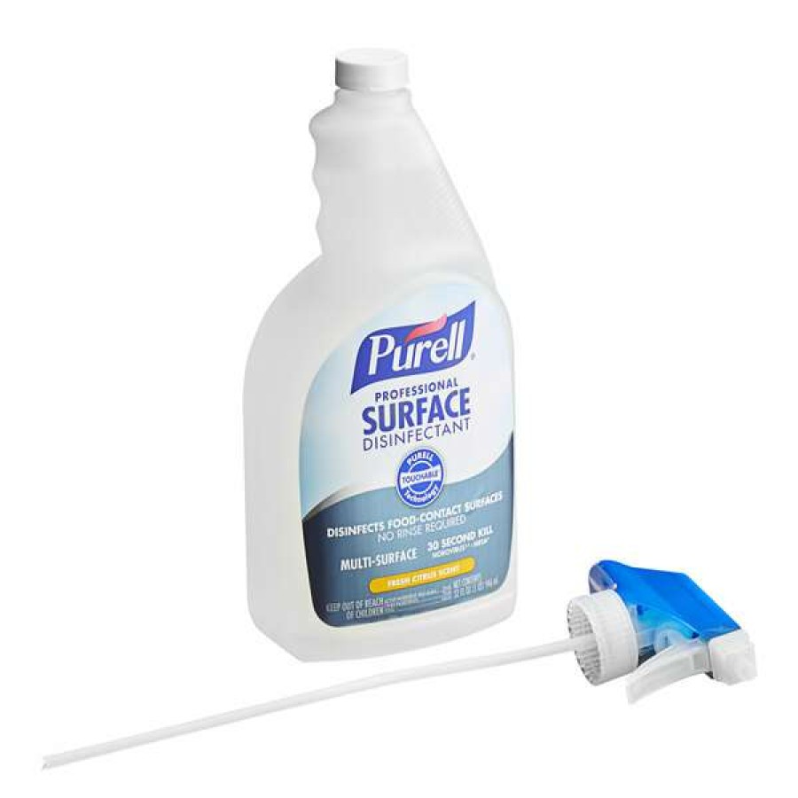 Cleaning Chemicals * | Purell Purell 3342-03 1 Qt. / 32 Oz. Fresh Citrus Professional Surface Disinfectant 3/Case