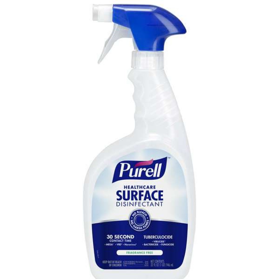 Cleaning Chemicals * | Purell Purell 3340-06 1 Qt. / 32 Oz. Fragrance Free Healthcare Surface Disinfectant 6/Case