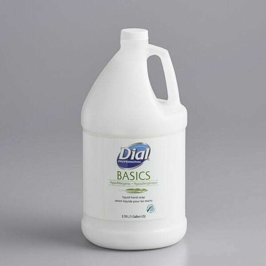 Hand Soap And Sanitizer * | Dial Dial Dia06047 Basics Hypoallergenic 1 Gallon Liquid Hand Soap Refill 4/Case