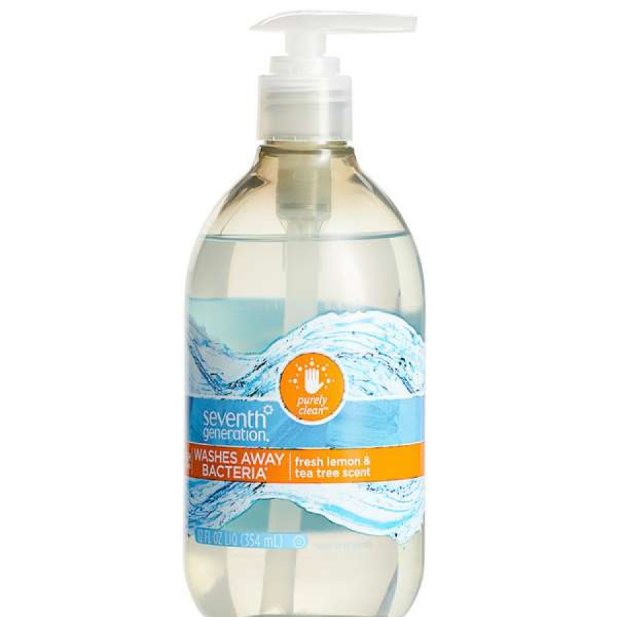 Hand Soap And Sanitizer * | Seventh Generation 22924 Purely Clean 12 Oz. Lemon & Tea Tree Hand Soap 8/Case