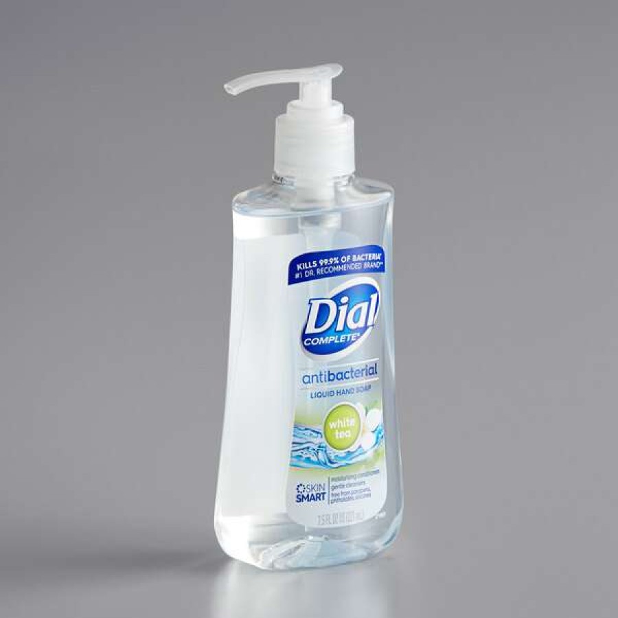 Hand Soap And Sanitizer * | Dial Dial Dia02660 Complete 7.5 Oz. White Tea And Vitamin E Antibacterial Liquid Hand Soap