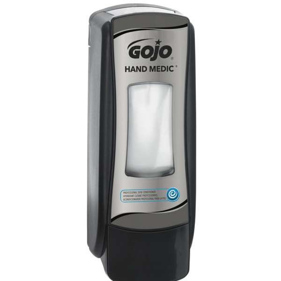 Hand Soap And Sanitizer * | Gojo 8782-06 Hand Medic Adx-7 Chrome / Black Dispenser