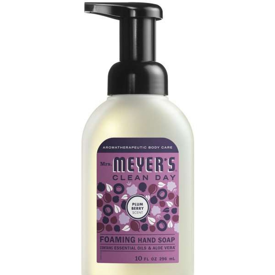 Hand Soap And Sanitizer * | Mrs. Meyer'S Mrs. Meyer'S Clean Day 313584 10 Oz. Plum Berry Foaming Hand Soap 6/Case