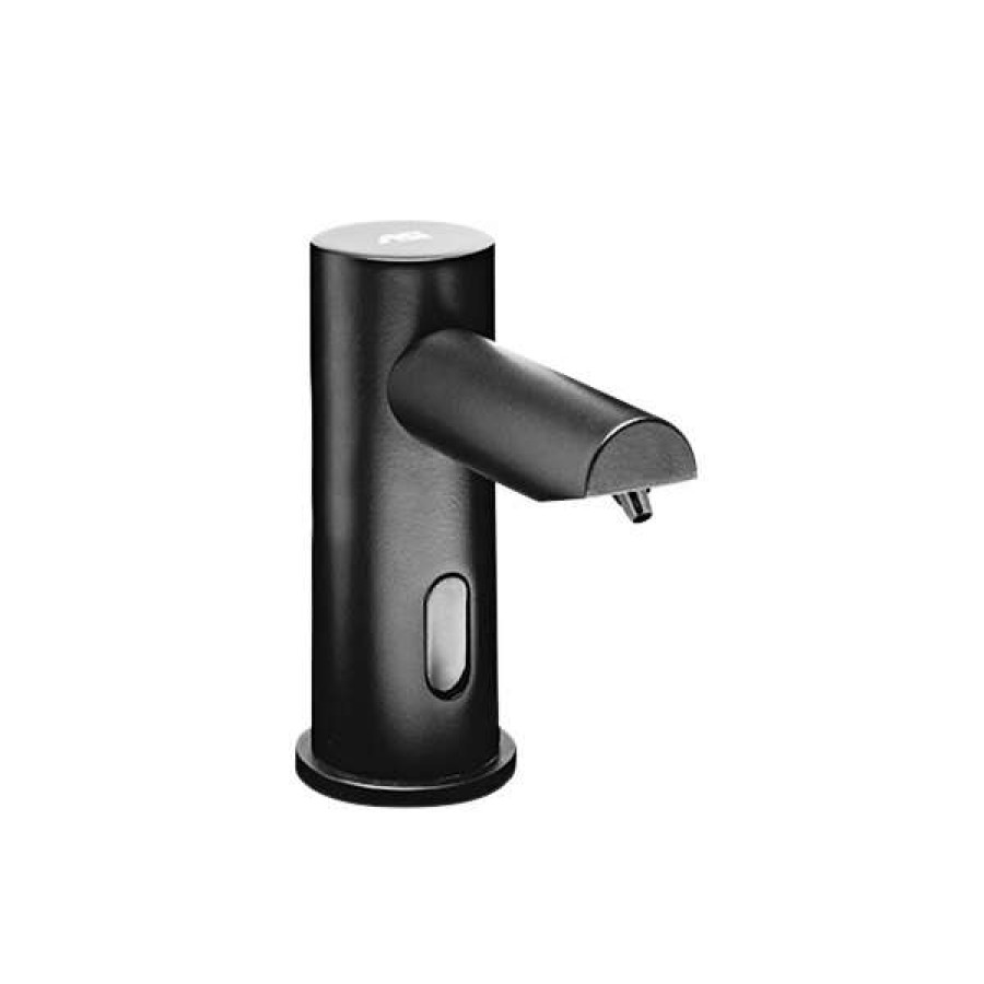 Hand Soap And Sanitizer * | American Specialties, Inc. Ez Fill 10-0393-1Ac-41 Top Fill Multi-Feed Matte Black Liquid Foaming Soap Dispenser Ac Powered