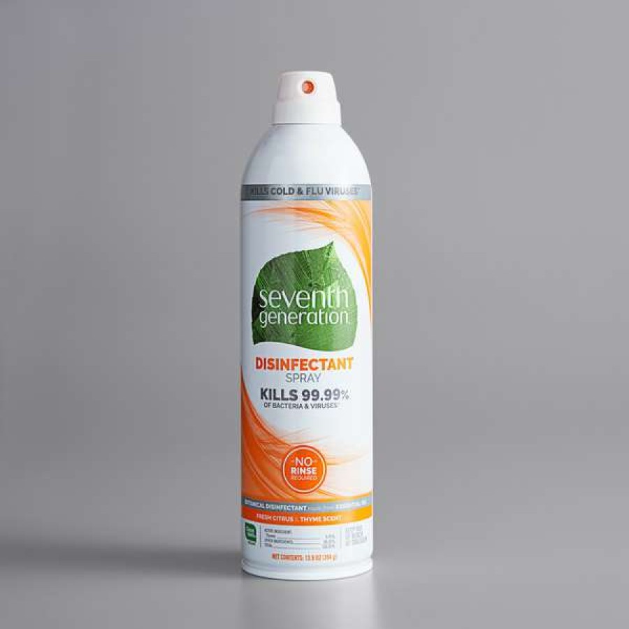 Cleaning Chemicals * | Seventh Generation 22980 13.9 Oz. Fresh Citrus And Thyme Disinfectant Spray 8/Case