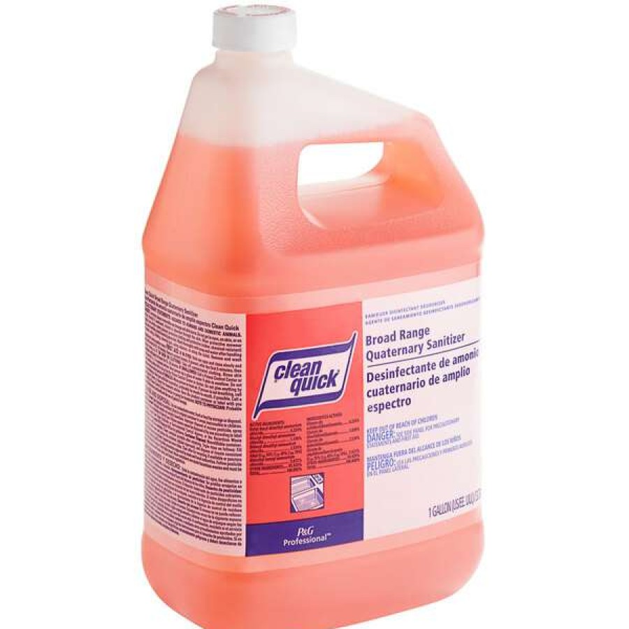 Cleaning Chemicals * | Clean Quick Clean Quick 07535 1 Gallon Broad Range Quaternary Sanitizer Concentrate 3/Case